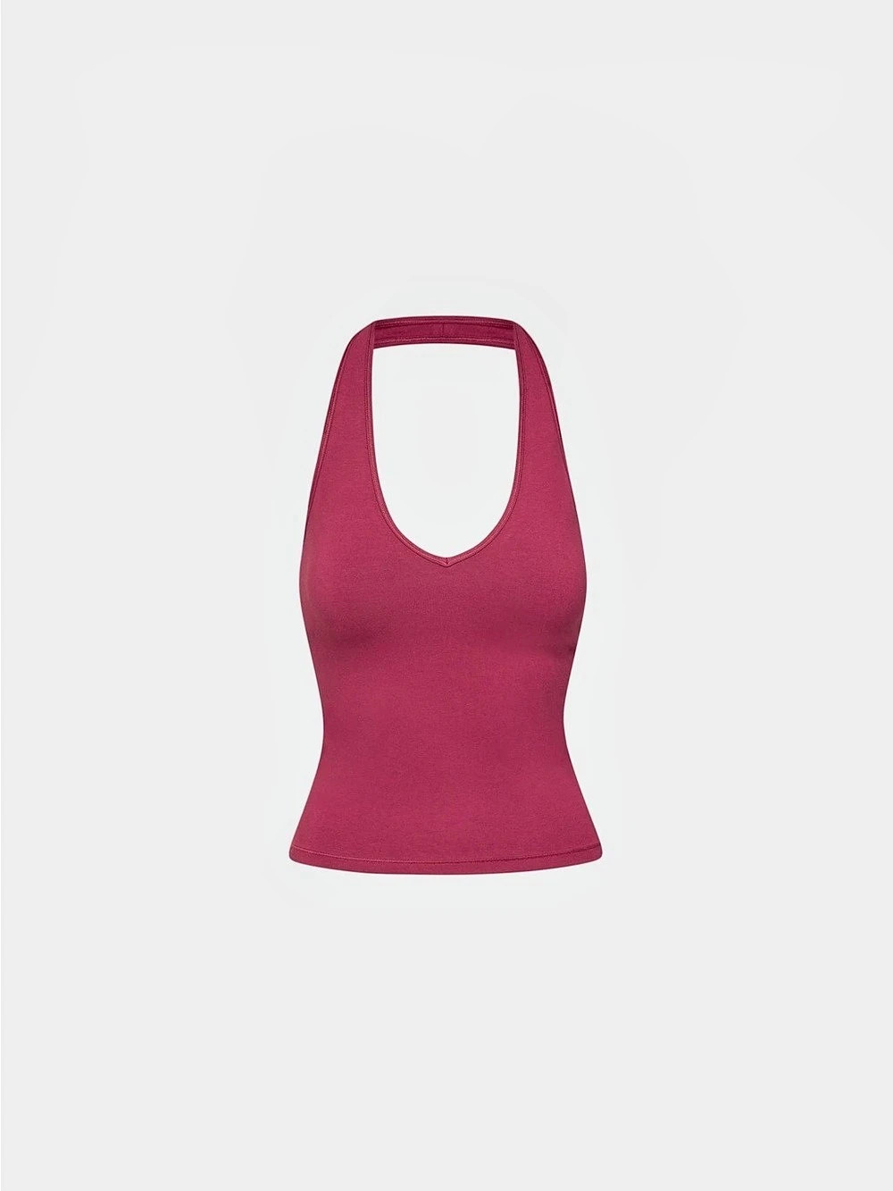 Aritzia HomeStretch™ Smooth Timbre Halter Comfort Top in Juicy Rose